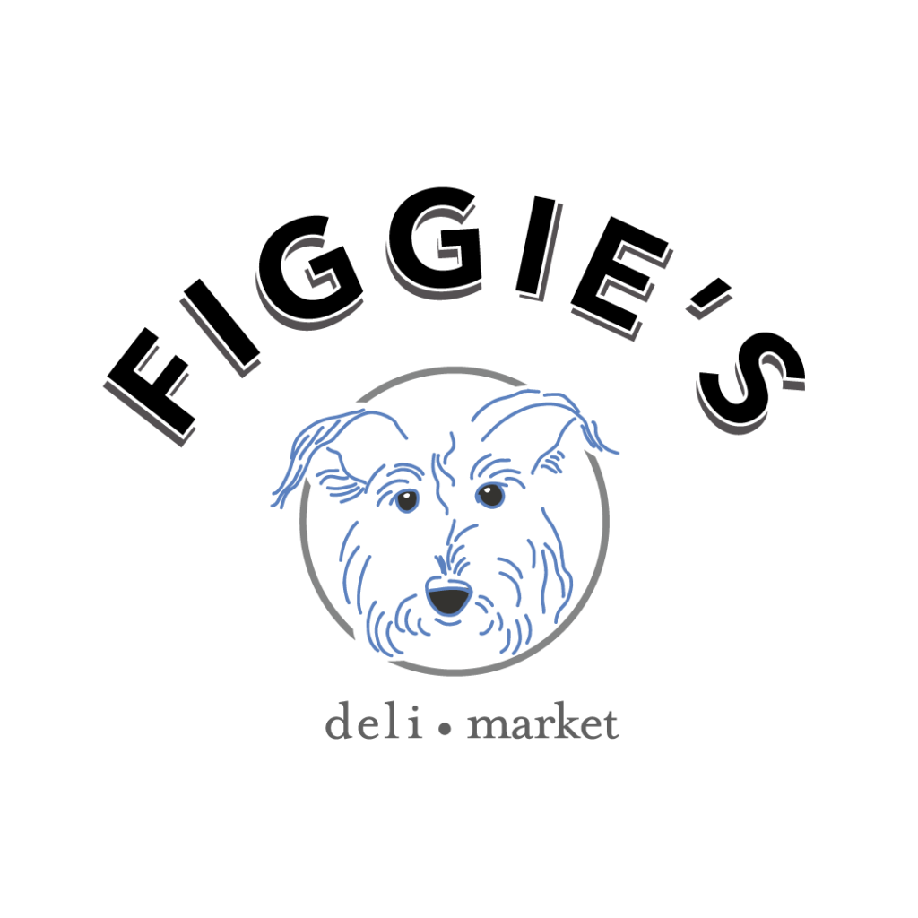 Figgie's deli + market logo with dog