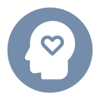 Icon set - Heart over profile image