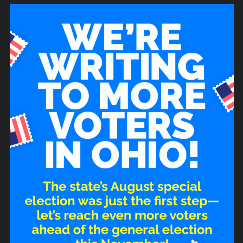Ohio voters - email marketing graphic