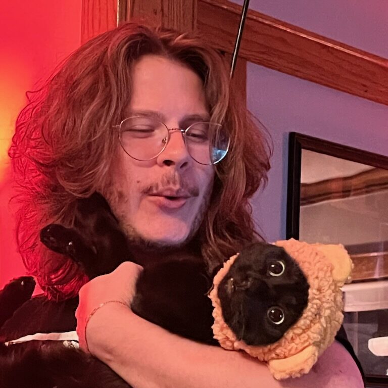 Picture of Conrad and his cat